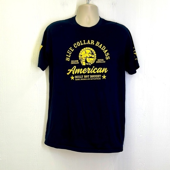 Grunt Style - Blue Collar American Built Not Bought Short Sleeve Shirt Large - Picture 1 of 9